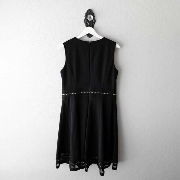 Calvin Klein Dress Size 12 Black Sleeveless Classic Fit & Flare LBD - Picture 5 of 6